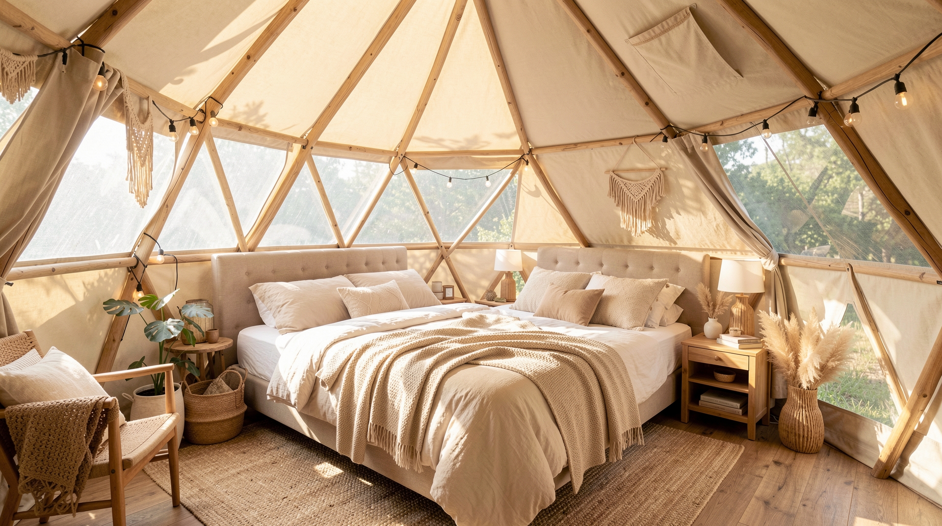 Cómo los viajeros deciden su próximo glamping al explorar el alojamiento desde adentro